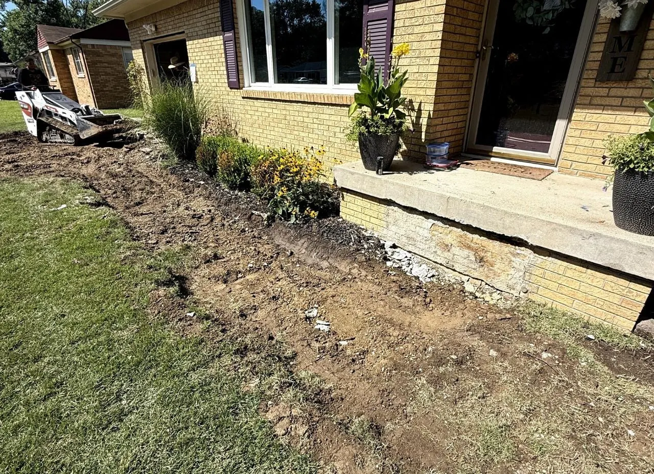 Driveway before pour