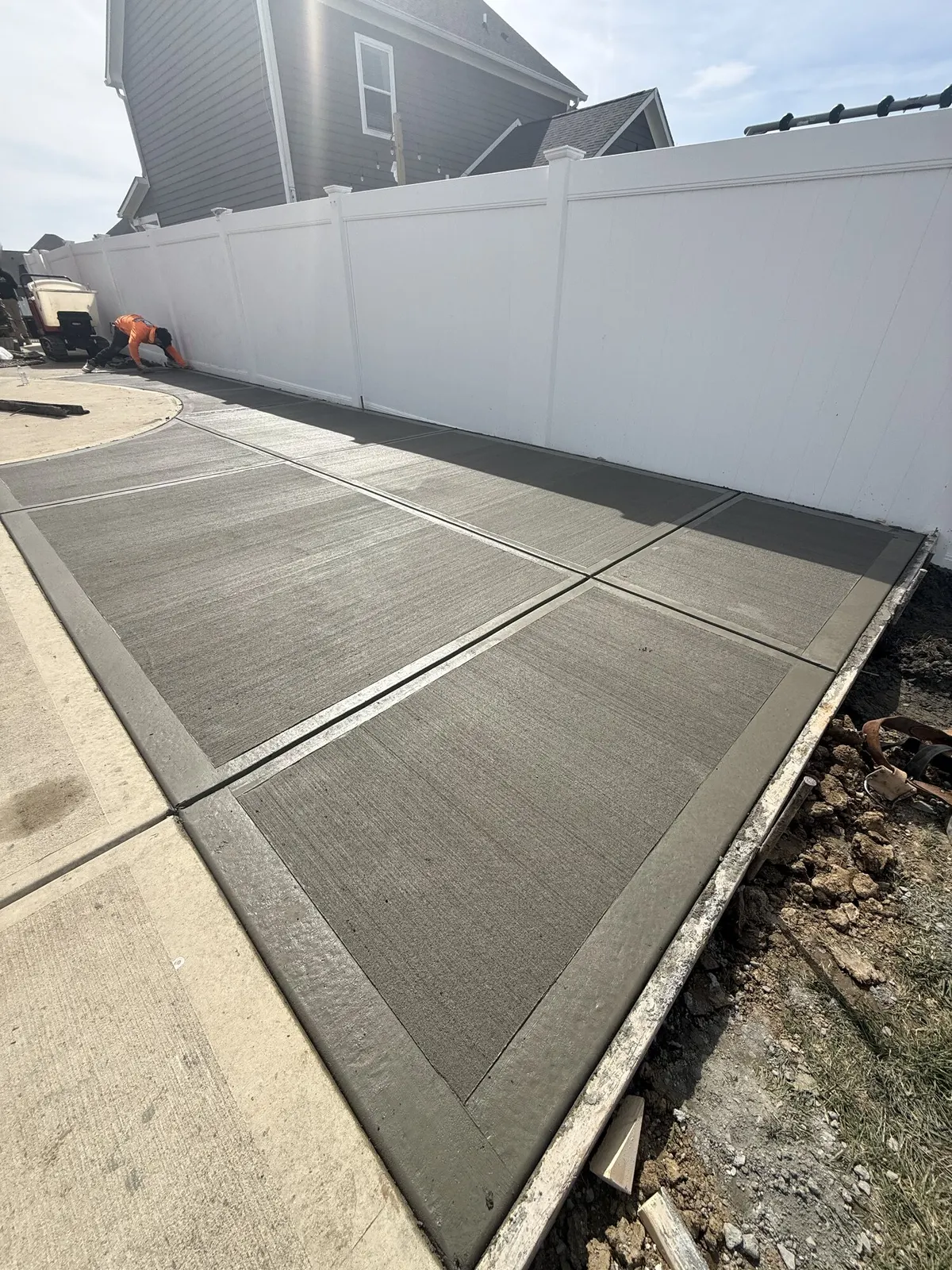 Recent stamped concrete project